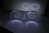 Lunettes ovales LED lumineuses 85x30